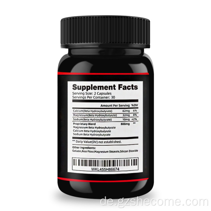 Keto Verbrennungskapseln Fettbrenner Keton -Diät -Supplement